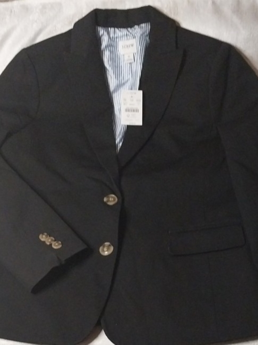 J. Crew Black Women's Blazer with 2 Buttons Sz 0